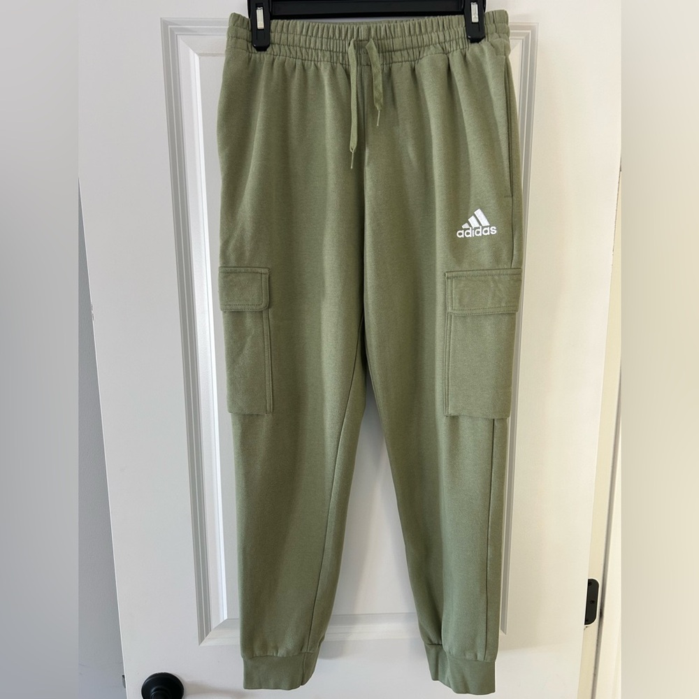 Adidas Men's Green Cargo Joggers